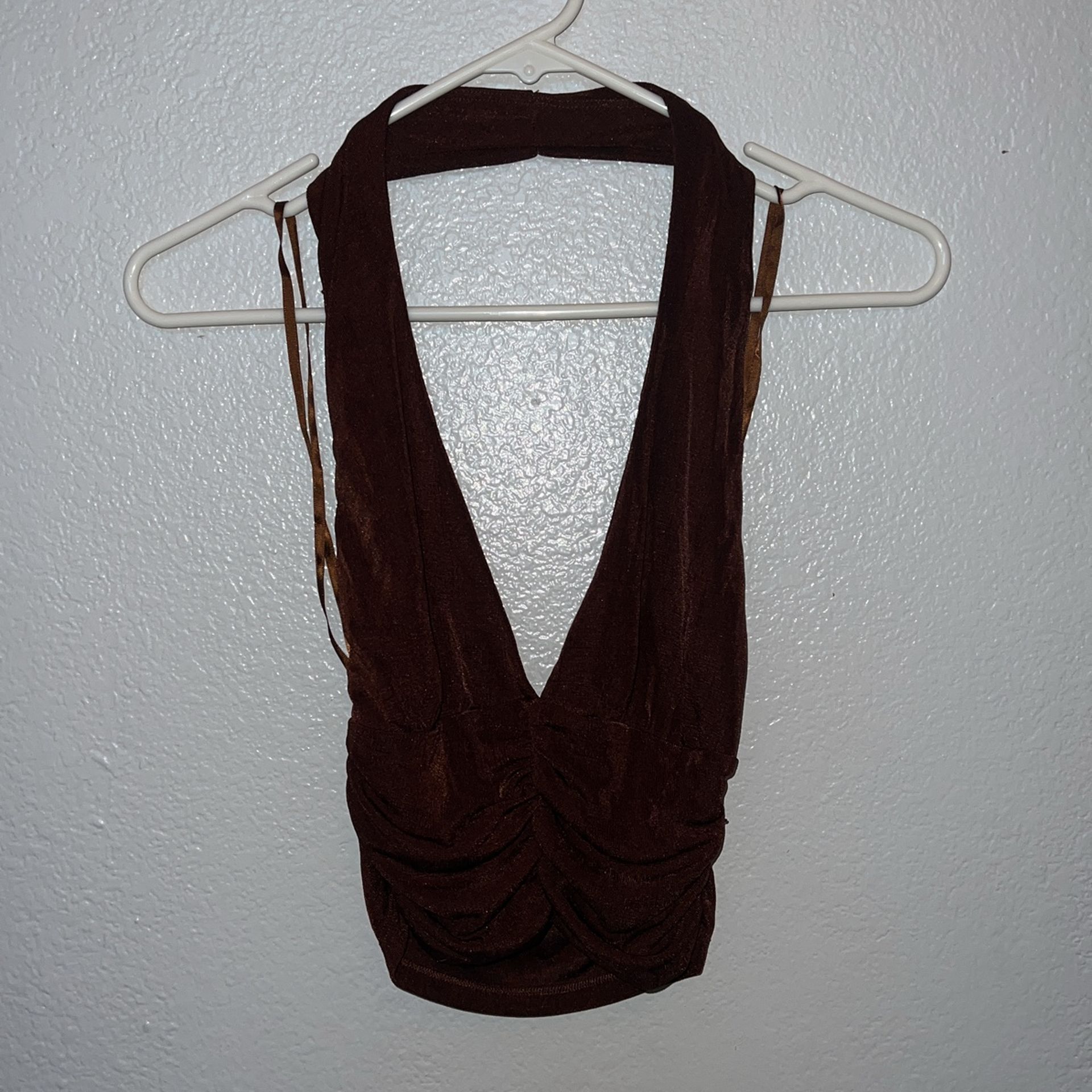 Brown Halter Top