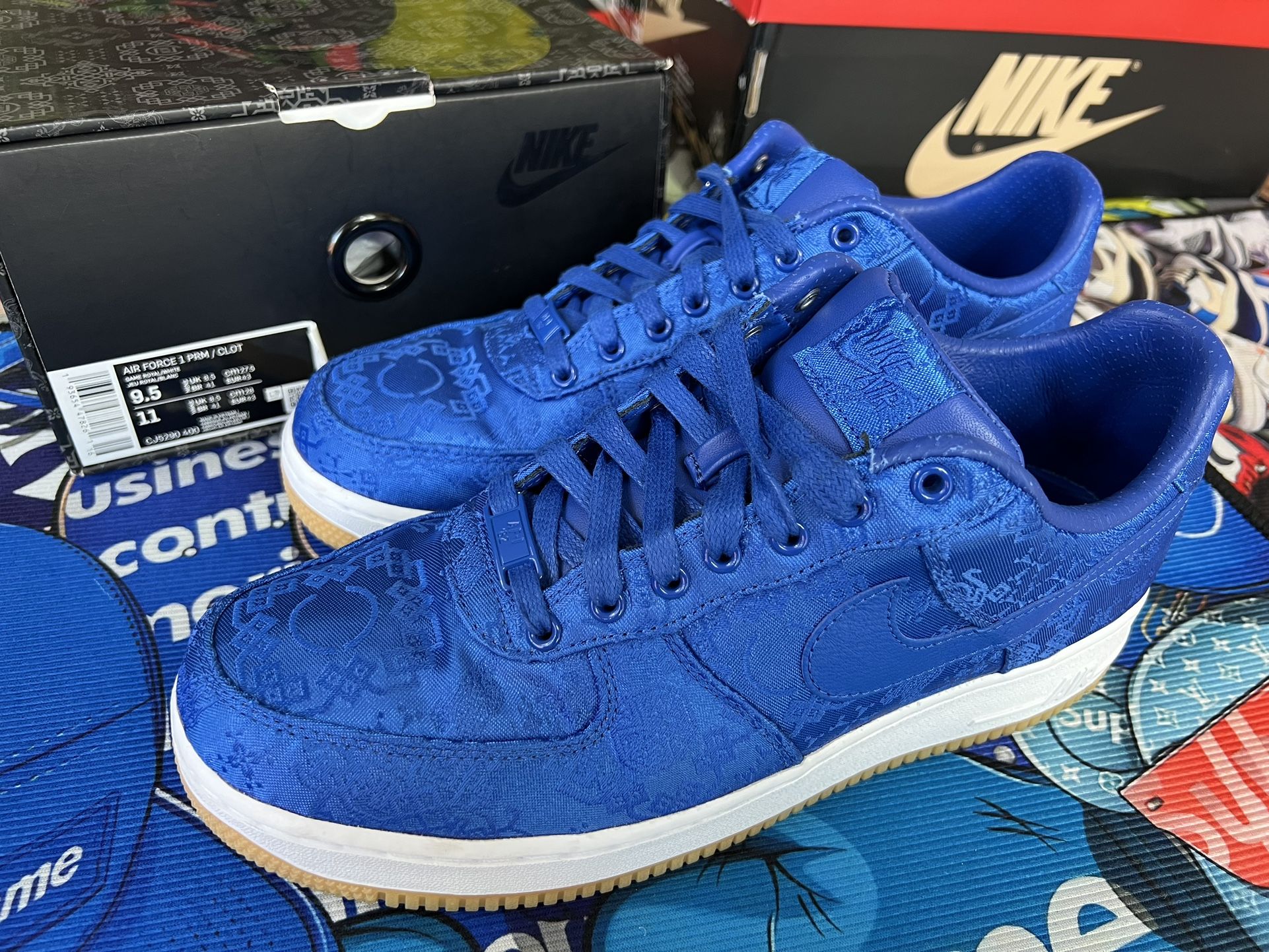 Nike Air Force 1 Low CLOT Blue Silk for Sale in Lubbock, TX - OfferUp