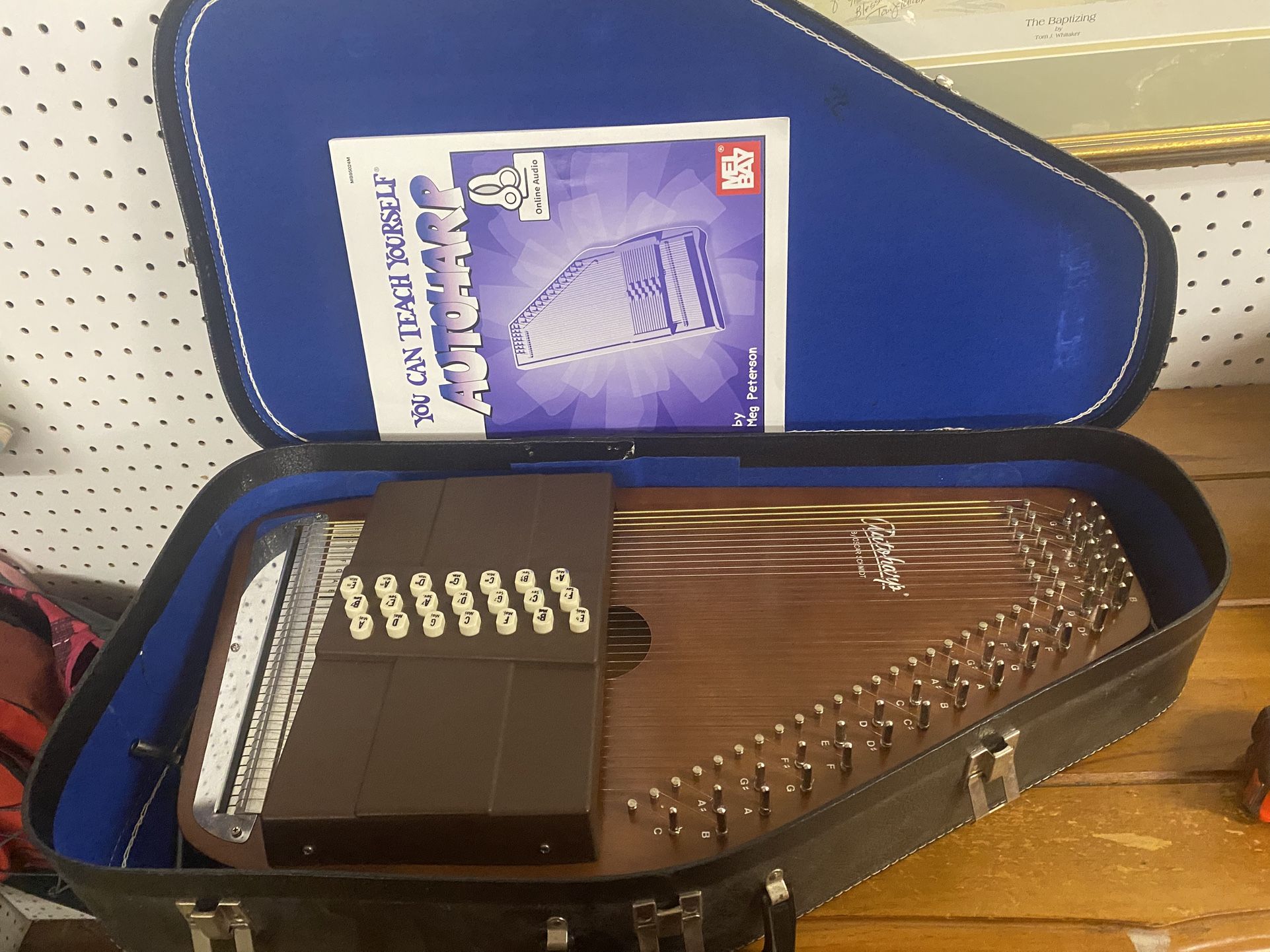 SALE! Take an EXTRA 20% off ~ Oscar Schmidt Autoharp With Book and Case