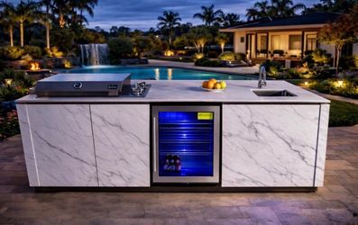 Brand new bbq island