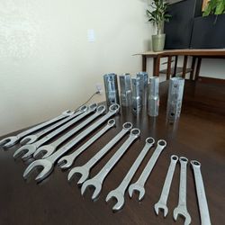 Assorted Wrenches Pliers And Cutters