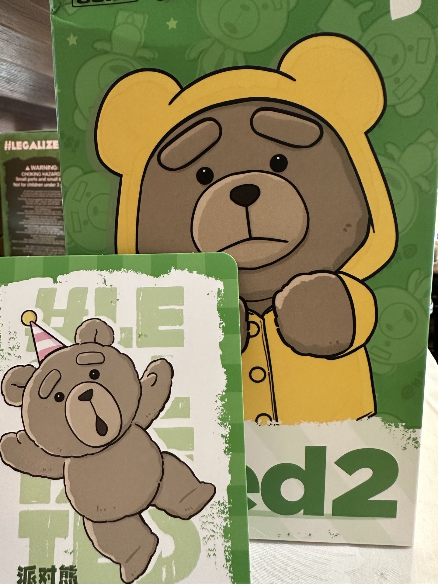 POP MART x GONG Ted 2 Series Verified Keychain Plush: Ted Party Bear