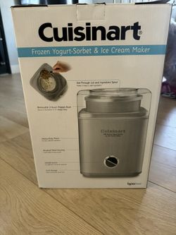 Cuisinart Frozen Yogurt - Sobert & Ice Cream Maker