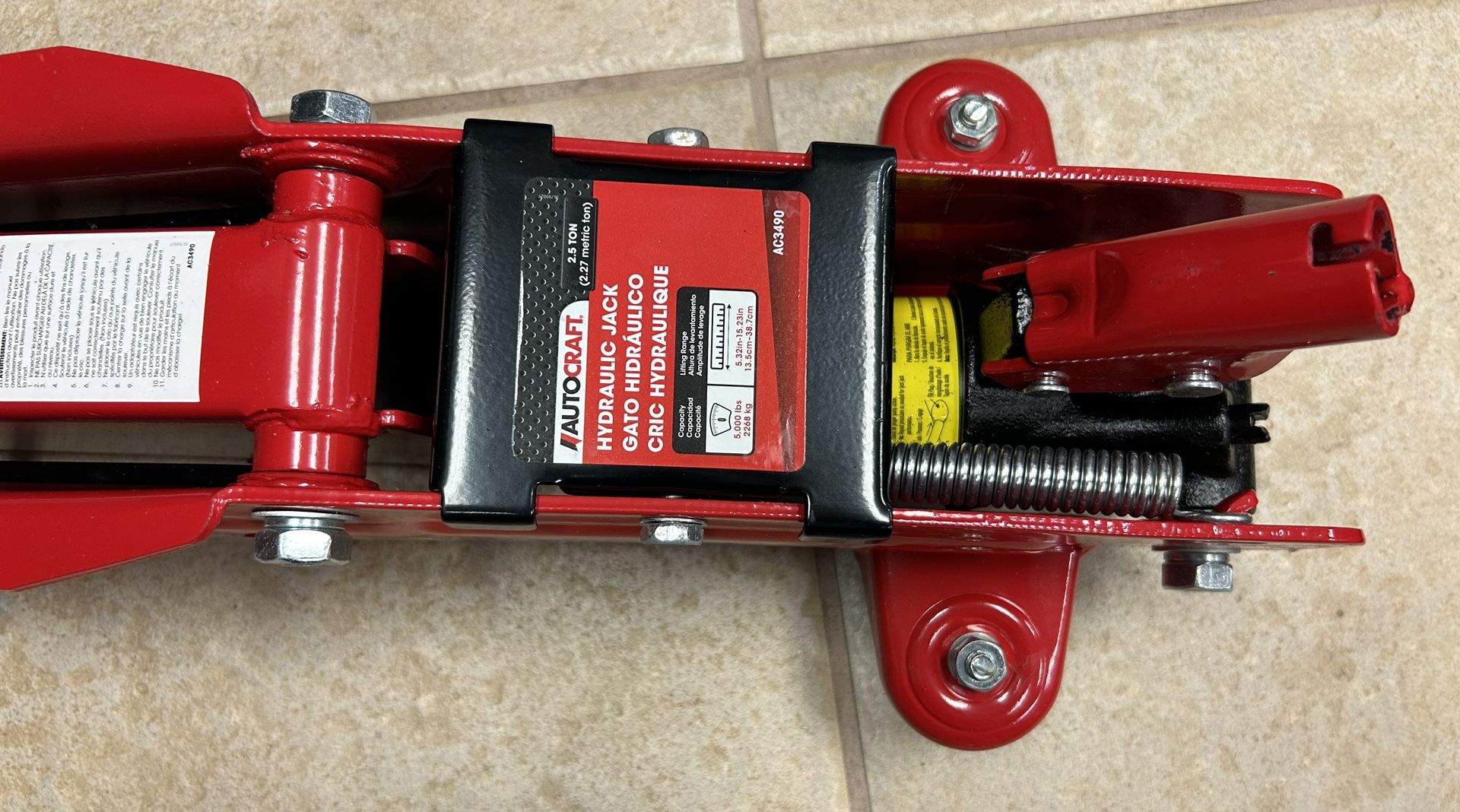 AUTOCRAFT AC3490 2.5 Ton Hydraulic Floor Jack In Case for Sale in