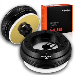 W-POWER Steering Wheel Short HUB Adapter For Honda Civic/Accord/Prelude/Del Sol -(3-HUB-04A-BK