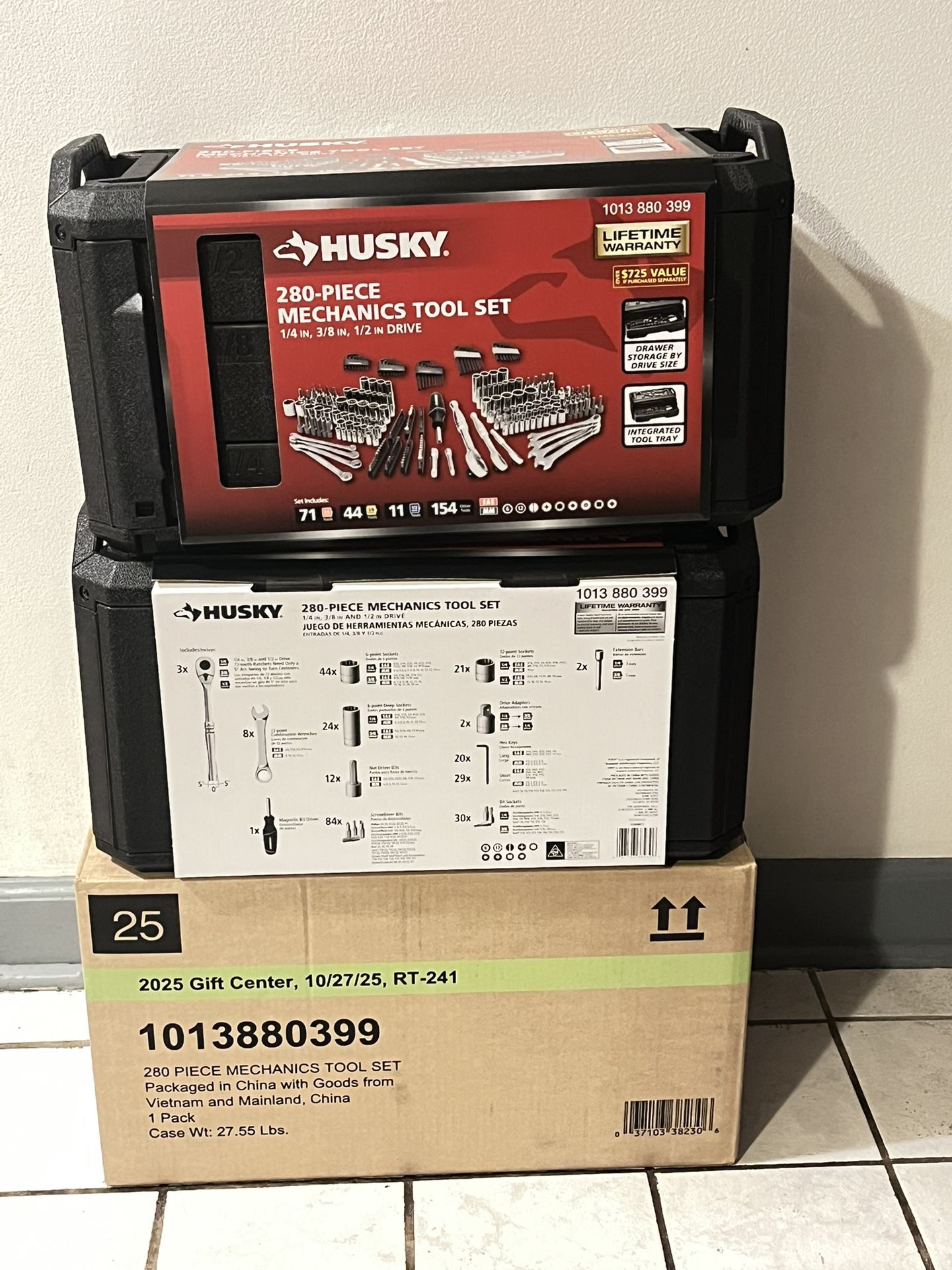 Husky 280-pieces Mechanics Tool Set $160 Each 