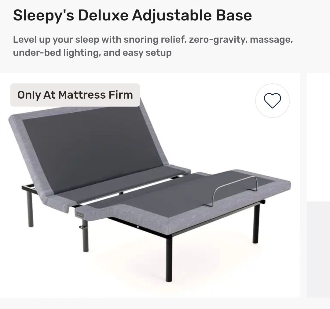 Newish, adjustable bed frame, king