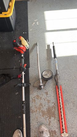 Echo gas trimmer and accessories