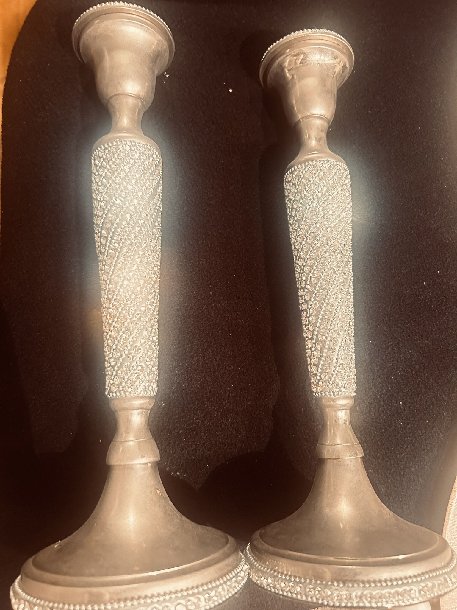 Candle stick Holder, Wine Glasses And Napkins Ring Holders