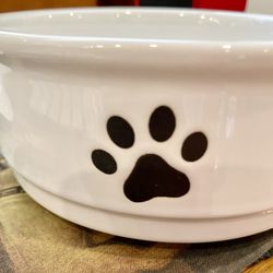 Ceramic Dog Bowl Lead-Free, Microwave, Dishwasher & Oven Safe!