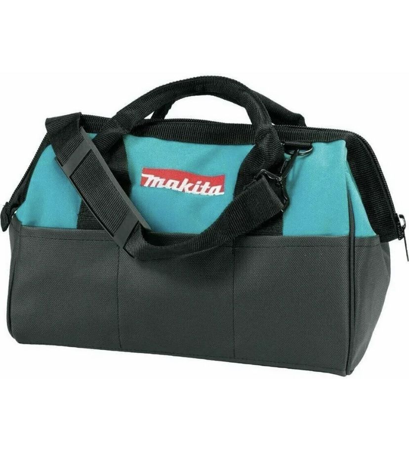 MAKITA Contractor Tool Bag Storage Case Outside Pockets 14” x 11” x 9” Strap
