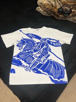 Brand New White and Blue Burberry Tee
