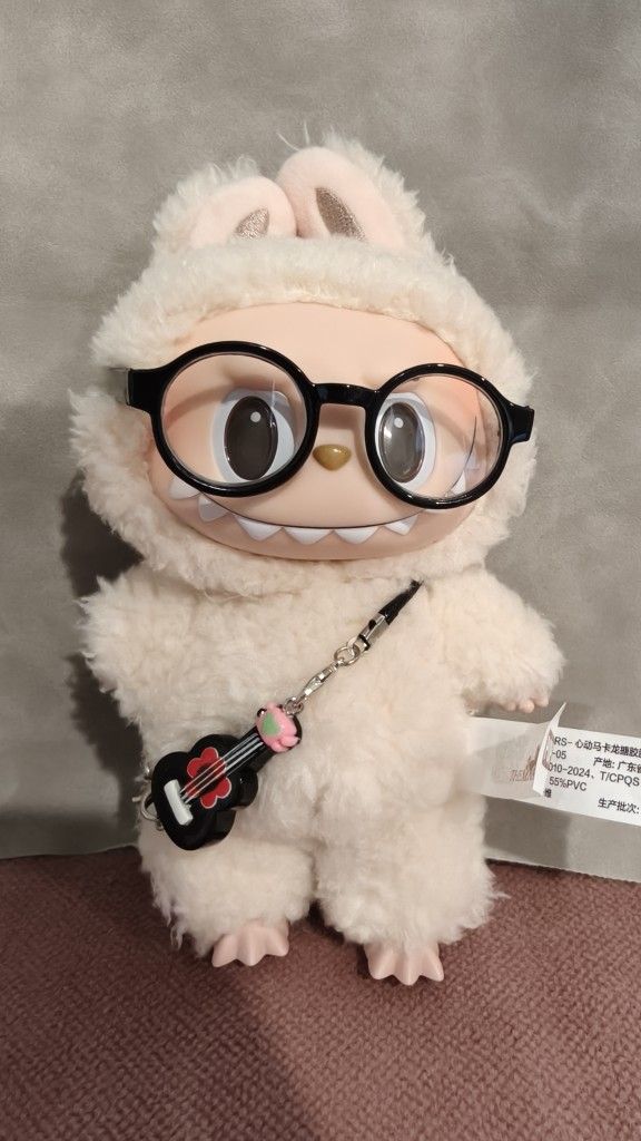 Toy Guitar & Glasses For Doll 17cm LABUBU (Doll NOT INCLUDED)