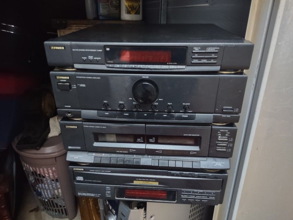 Fisher Stack Receiver Tape Deck Tape Recorder Equlizer 
