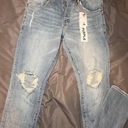 Men Purple Brand Jeans Size 34 