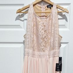 Lulu Pink Long Gown NWT Size L