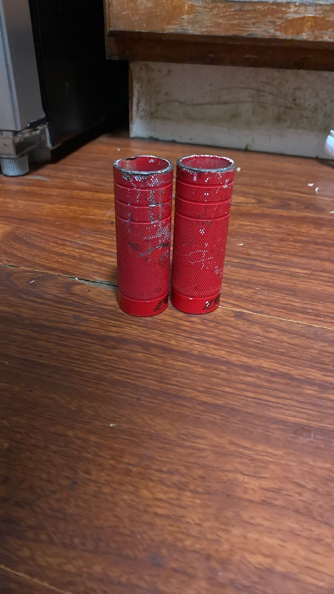 Red Wheelie Bike Pegs