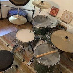 70’s Gretsch Drum Set, 70’s Lyle Snare Drum, Nice Cymbals