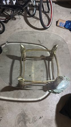 Gold Glass Table