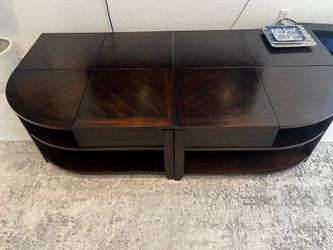 Brown coffee table