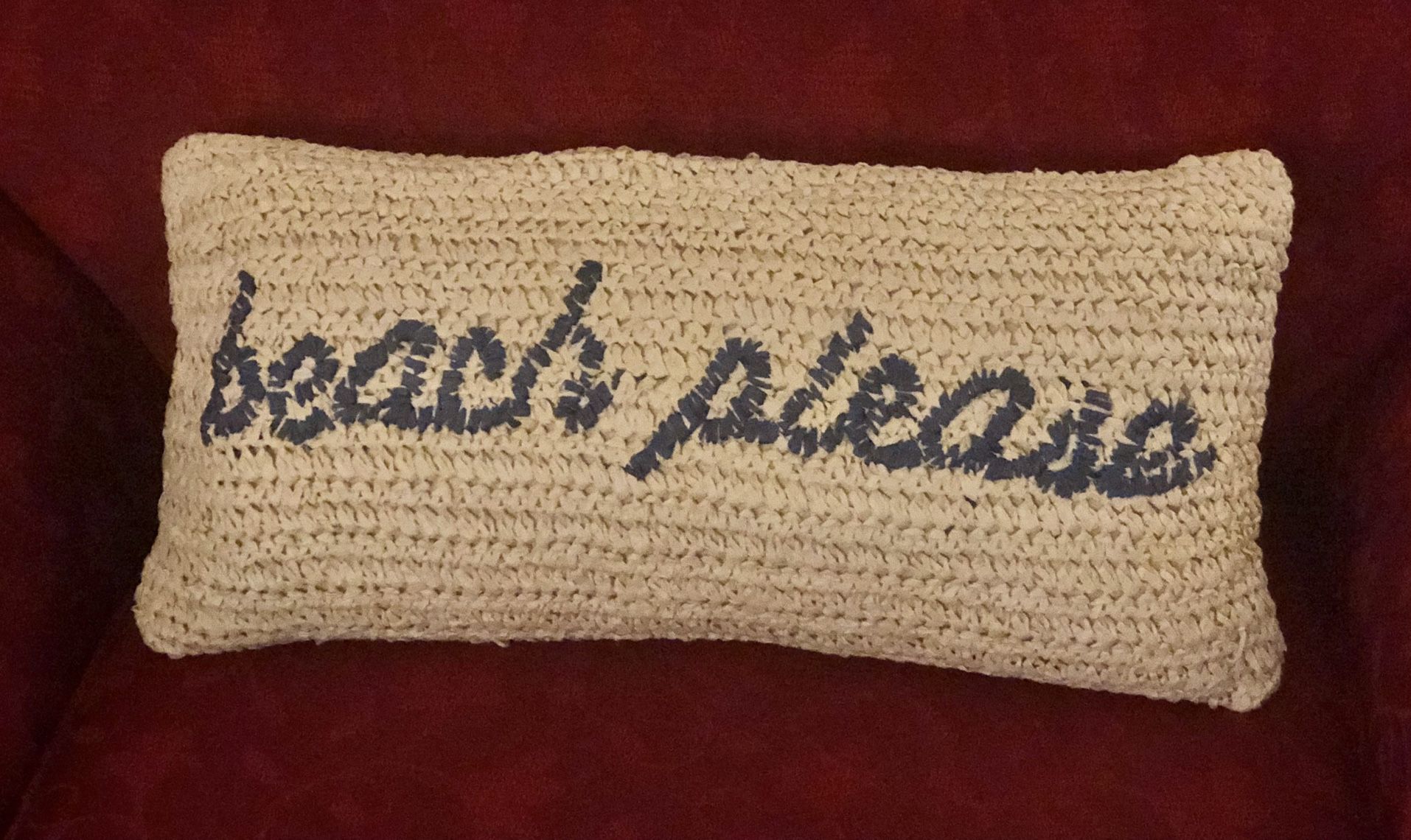 Beach Pillow With Zipper
