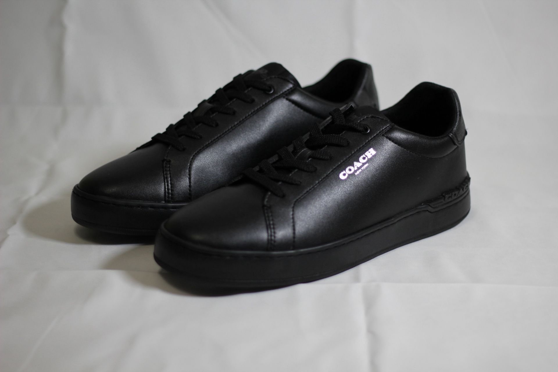 Coach CLP All Leather Low Top Sneakers – Men’s 10D Black (New, Never Worn, w/ Box)