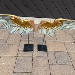 Vintage Wood Angel Wings