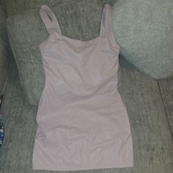 Free People FP Movement Blush Textured V-Neck Bodycon Mini Dress - Size S/M