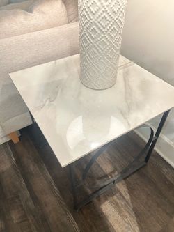 Marble top side tables