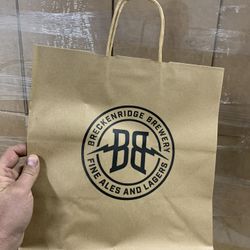 Print Paper Handle Bags For Your Restaurant Low Minimums 