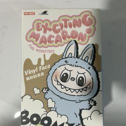 Pop Mart Labubu The Monsters Exciting Macaron Vinyl Plush Pendant Single Blind Box