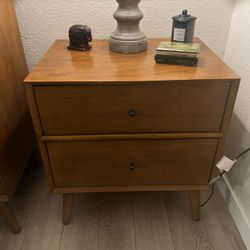 Mid Century Style Cherry Nightstand 