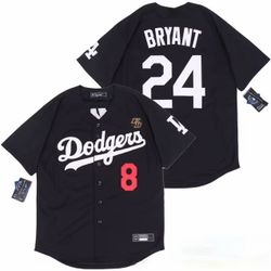 Los Angeles Dodgers Lakers 8 & 24 Kobe Bryant Jersey M-L