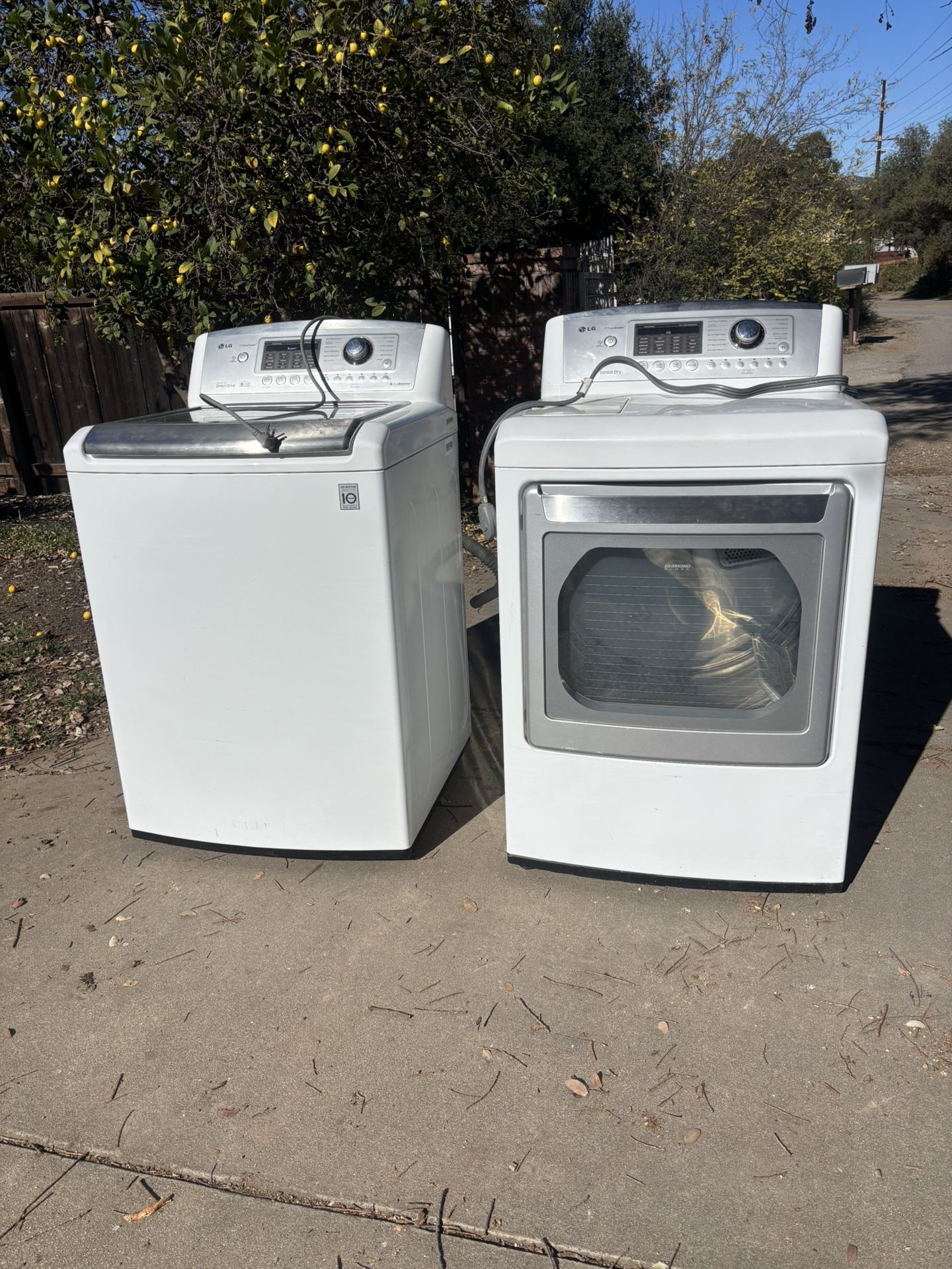 LG Washer And Electric Dryer