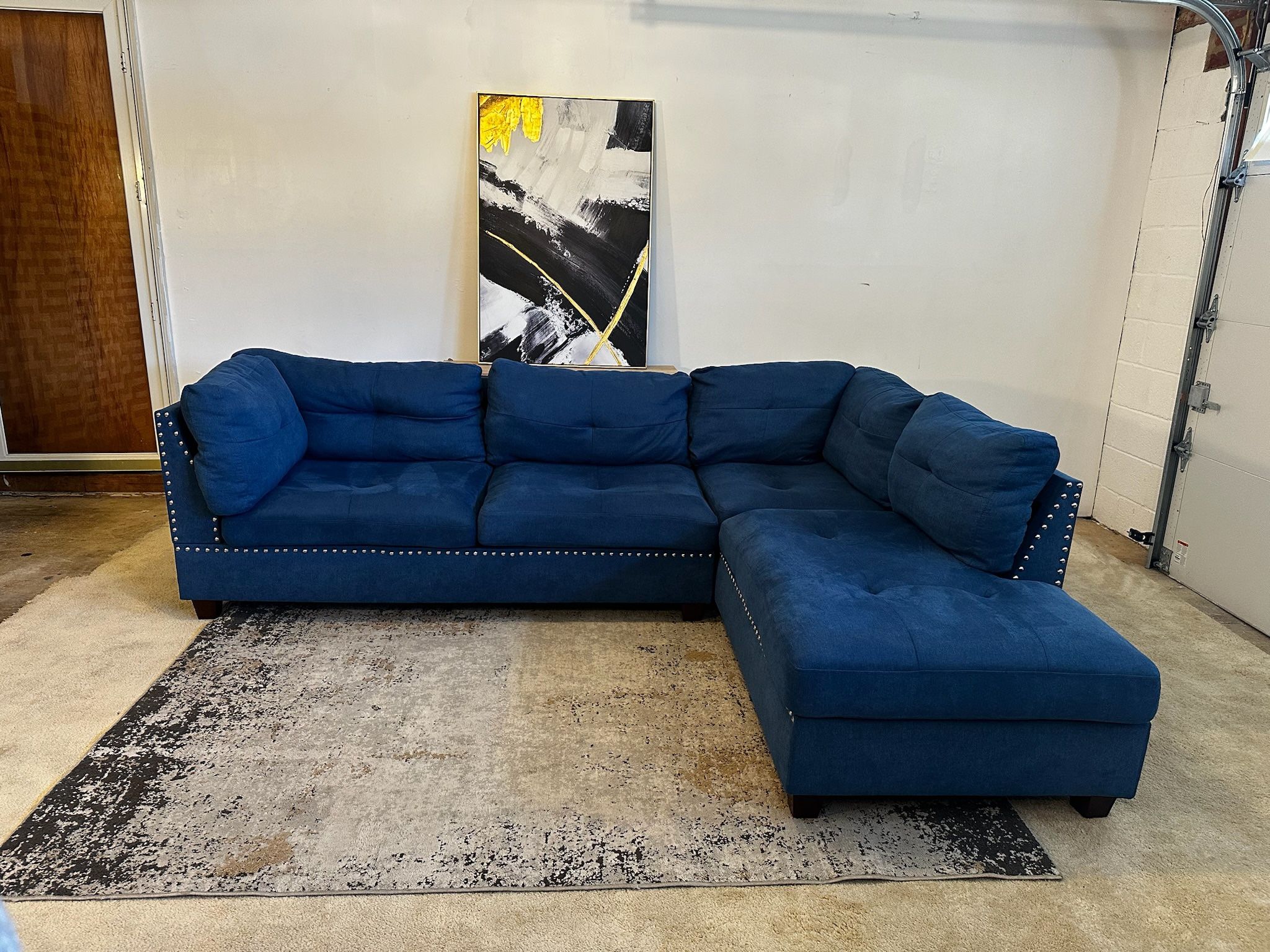 Blue Sectional sofa