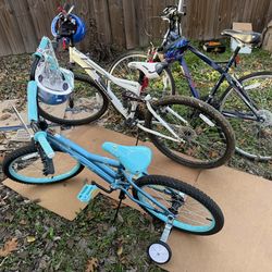 3 Bikes Different Sizes