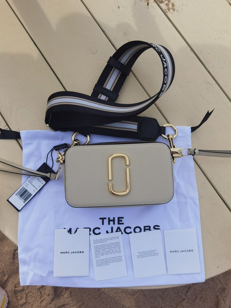 Marc Jacobs The Snapshot Crossbody Bag Cloud White Multi