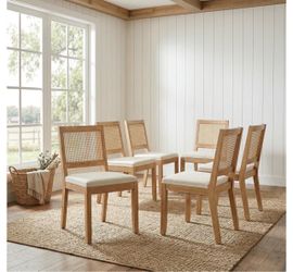 Brand New Cream/Ratan chairs