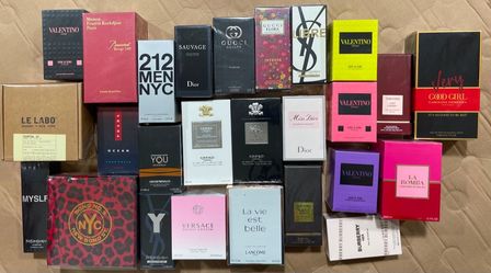 A collection of various fragrances for men and women
