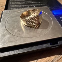 14k Yellow Gold Ring Men’s 