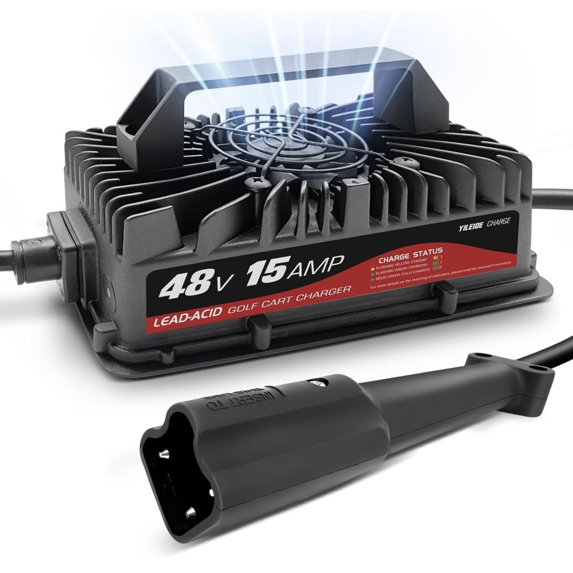 48 YILEIDE 48 Volt Golf Cart Battery Charger. Quick and easy charging for all 48v Yamaha G29 Drive & Drive2 golf carts. I