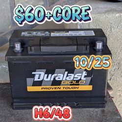 Car Battery Group Size 48/H6