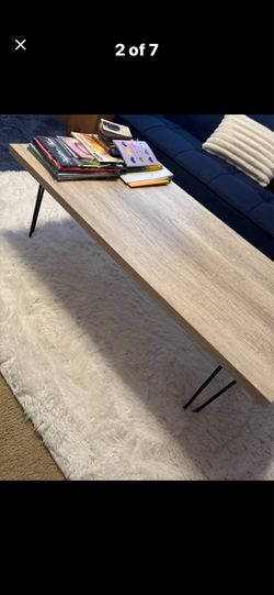 Modern Coffe table with hair pin legs $25 Gilbert and Ray rd. Check all pics and offers.