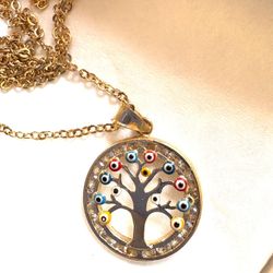 Golden Family Tree Necklace