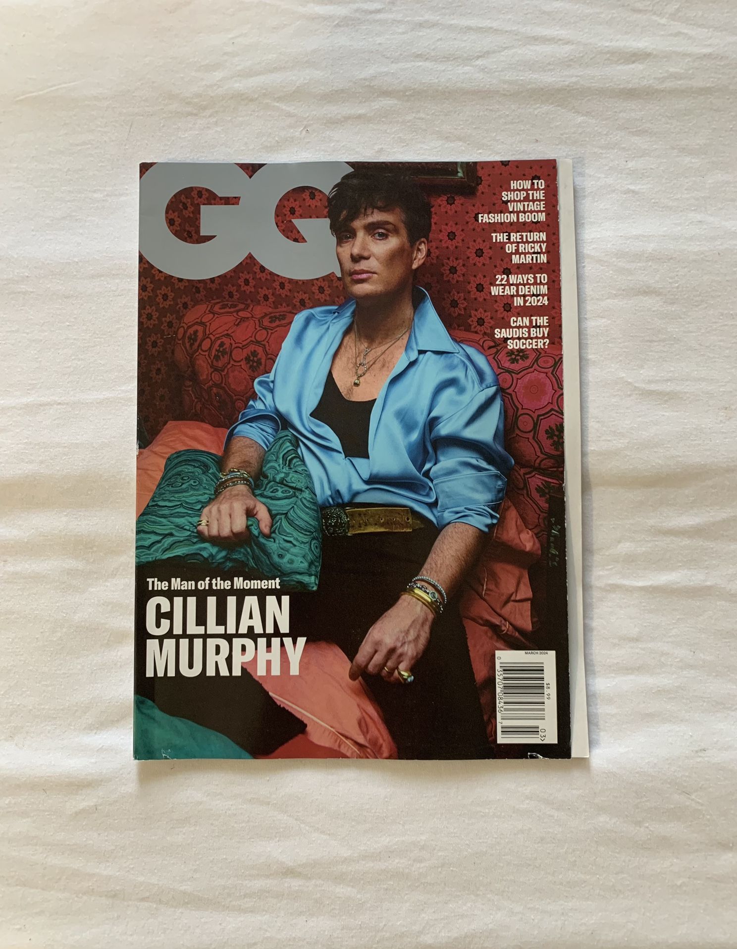 GQ Cillian Murphy “The Man of the Moment” Issue March 2024 Magazine