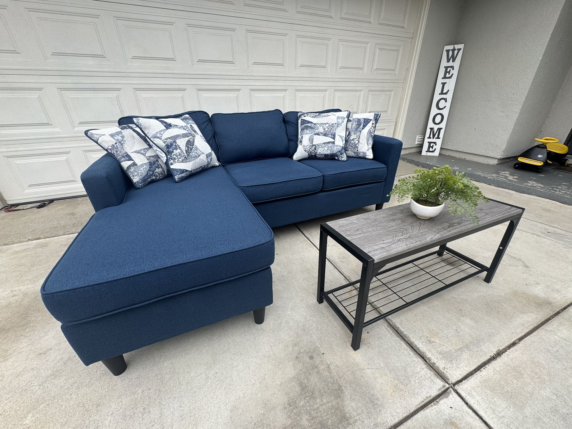 Blue Sectional Sofa
