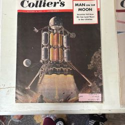 Vintage Man On The Moon Magazine 1952