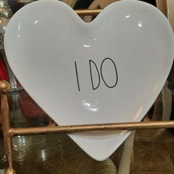 Rae Dunn I DO Heart Plate