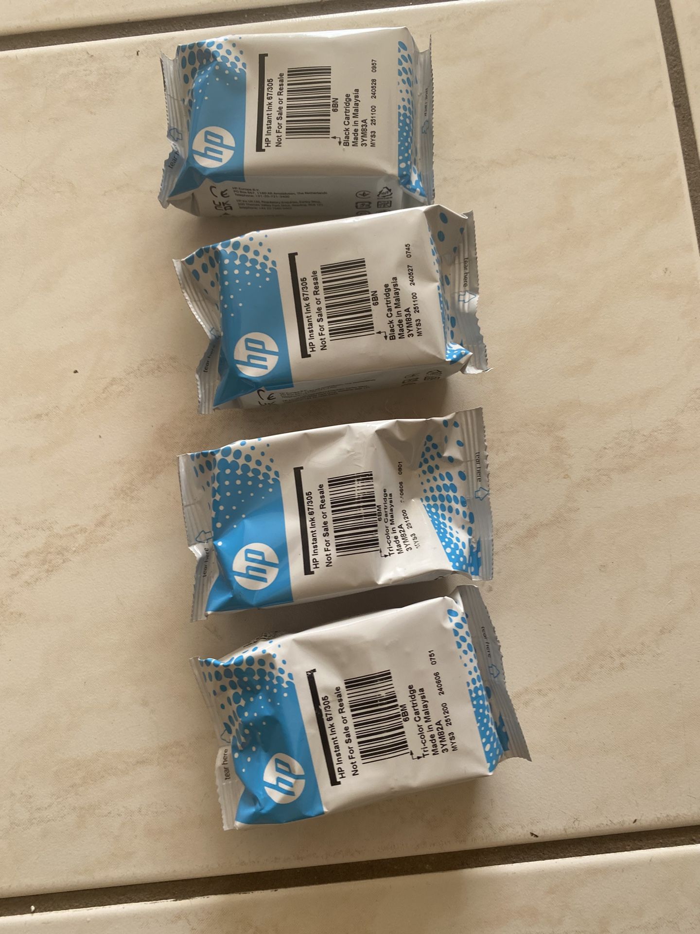 HP printer, ink, stainless steel trashcan, copier