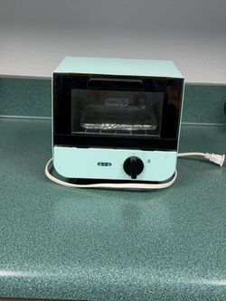 DASH MINI RETRO TOASTER OVEN AQUA